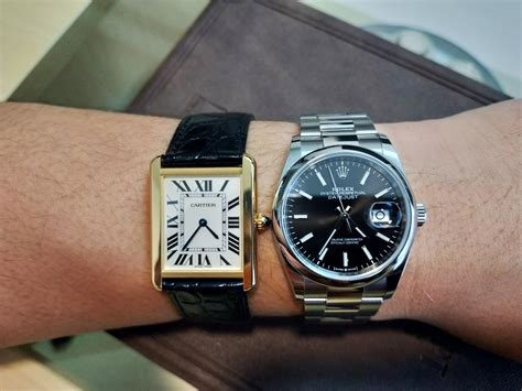 cartier vs rolex|rolex tank.